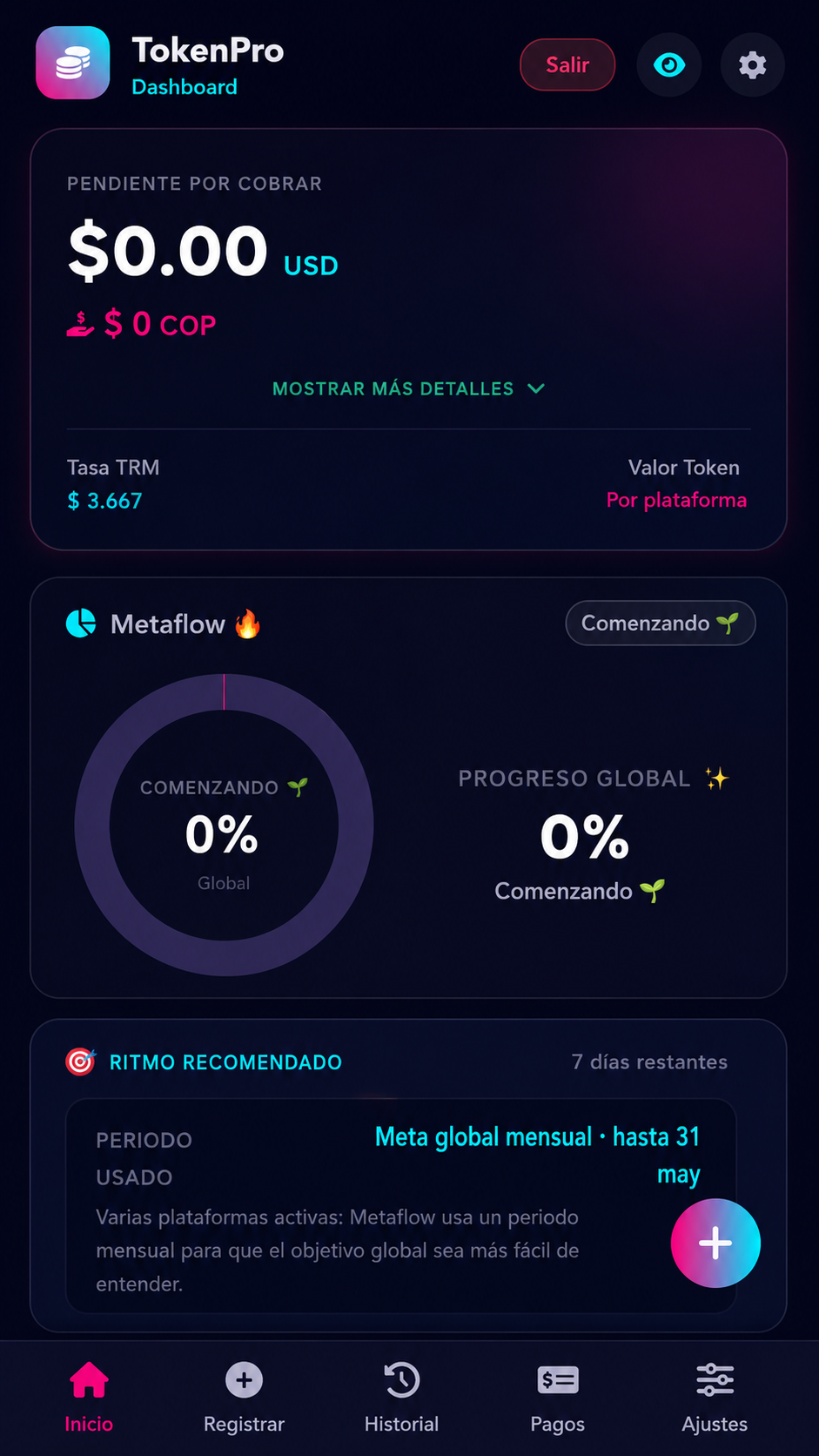 TokenPro Dashboard